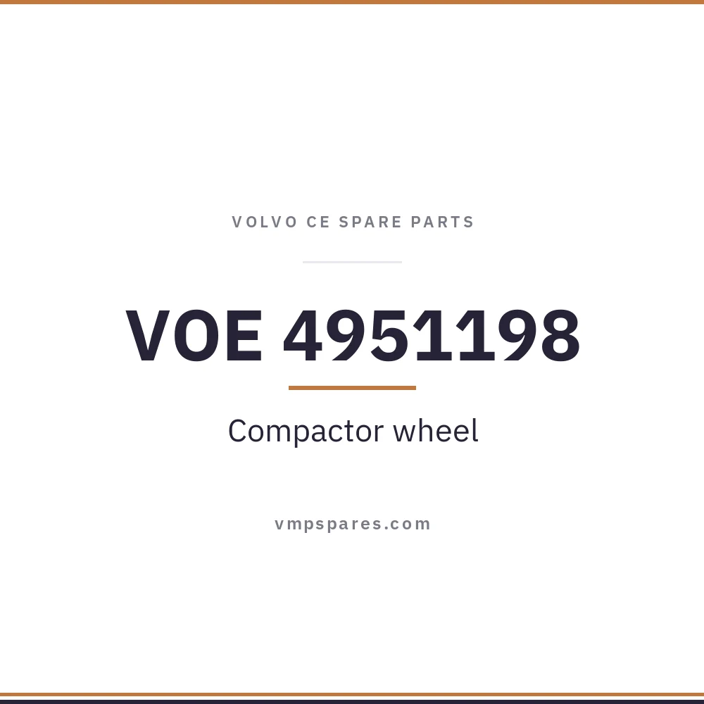 VOE 4951198 – Compactor wheel