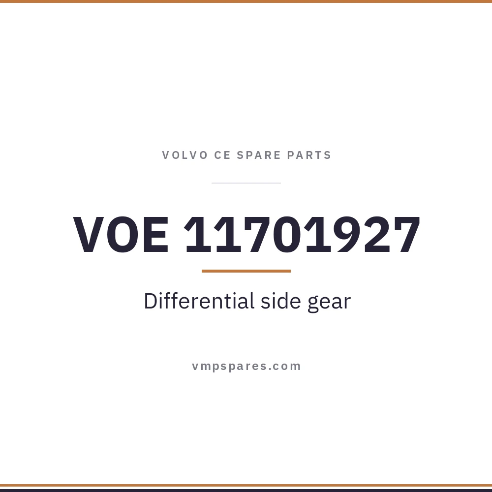 VOE 11701927 – Differential side gear
