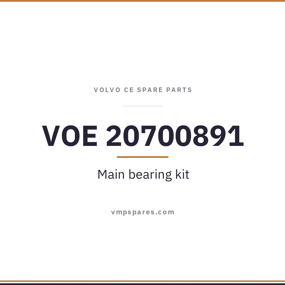 VOE 20700891 – Main bearing kit