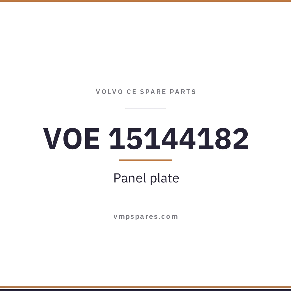 VOE 15144182 – Panel plate