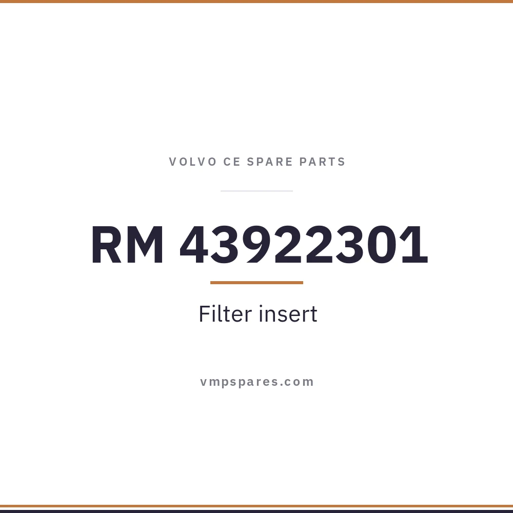 RM 43922301 – Filter insert
