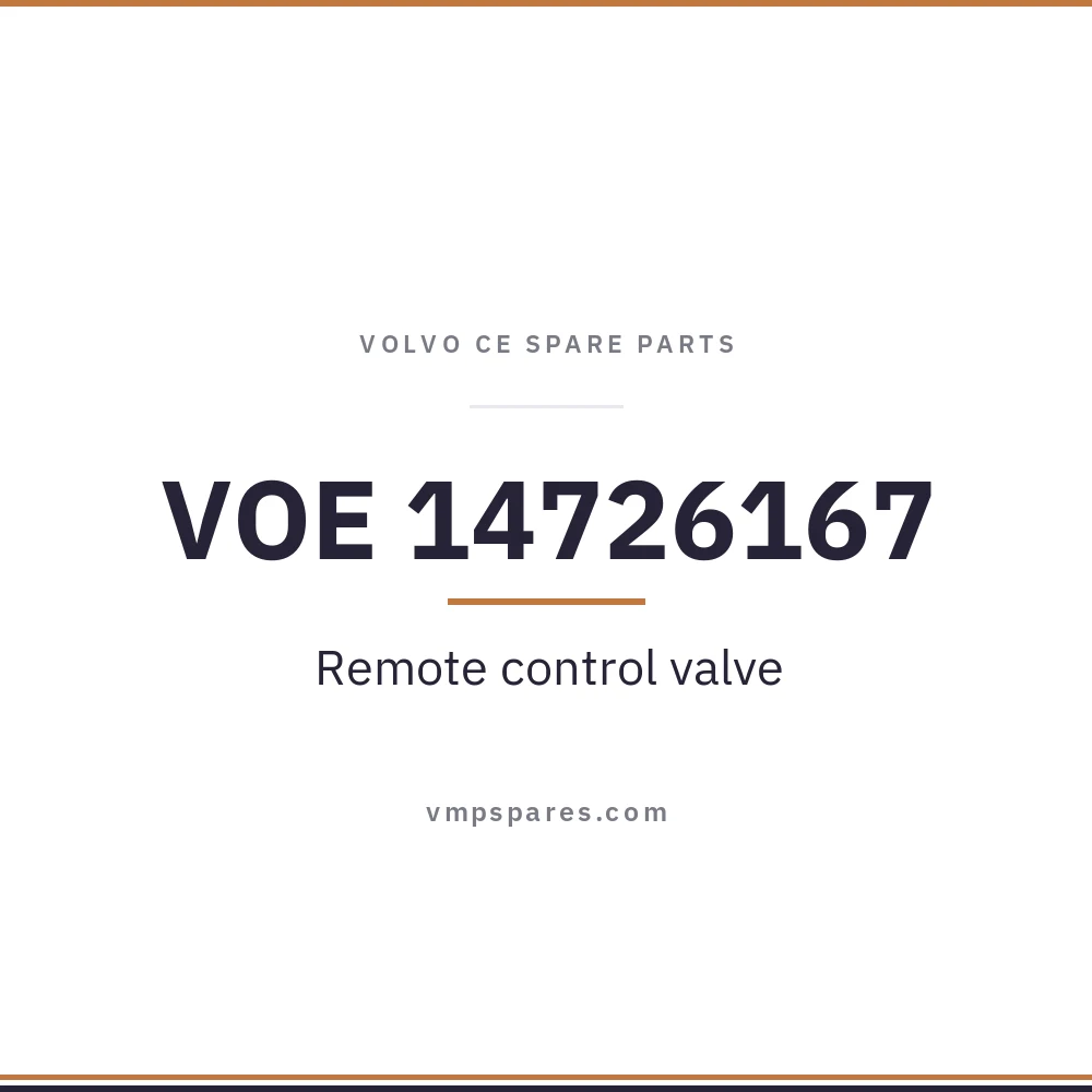 VOE 14726167 – Remote control valve