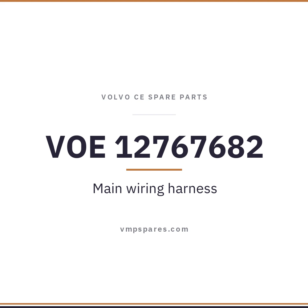 VOE 12767682 – Main wiring harness