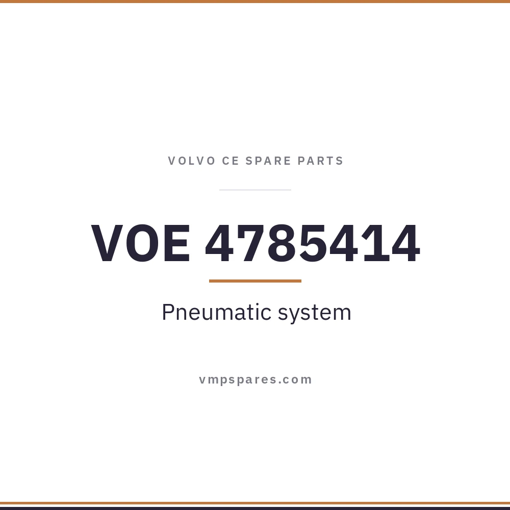 VOE 4785414 – Pneumatic system