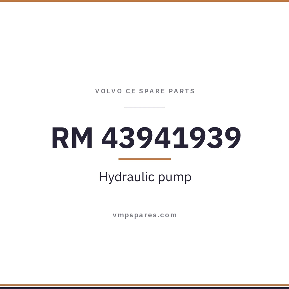 RM 43941939 – Hydraulic pump