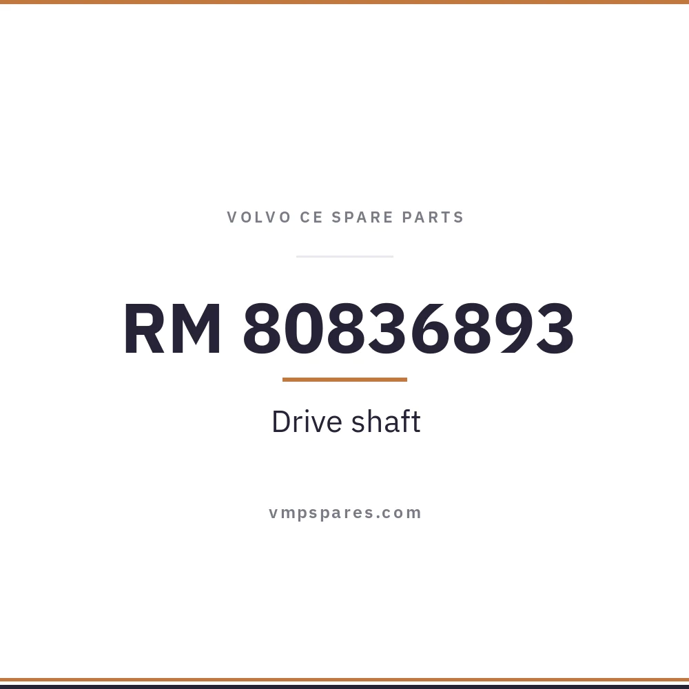 RM 80836893 – Drive shaft