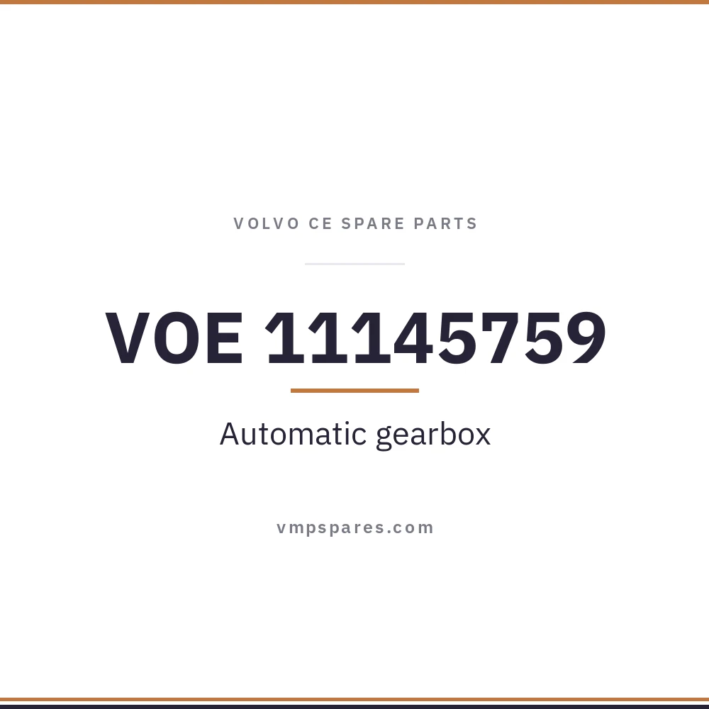VOE 11145759 – Automatic gearbox
