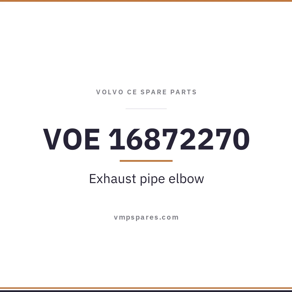 VOE 16872270 – Exhaust pipe elbow