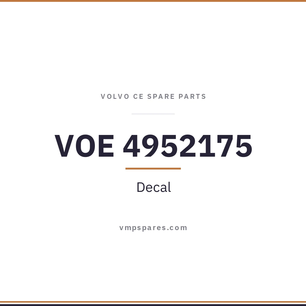 VOE 4952175 – Decal