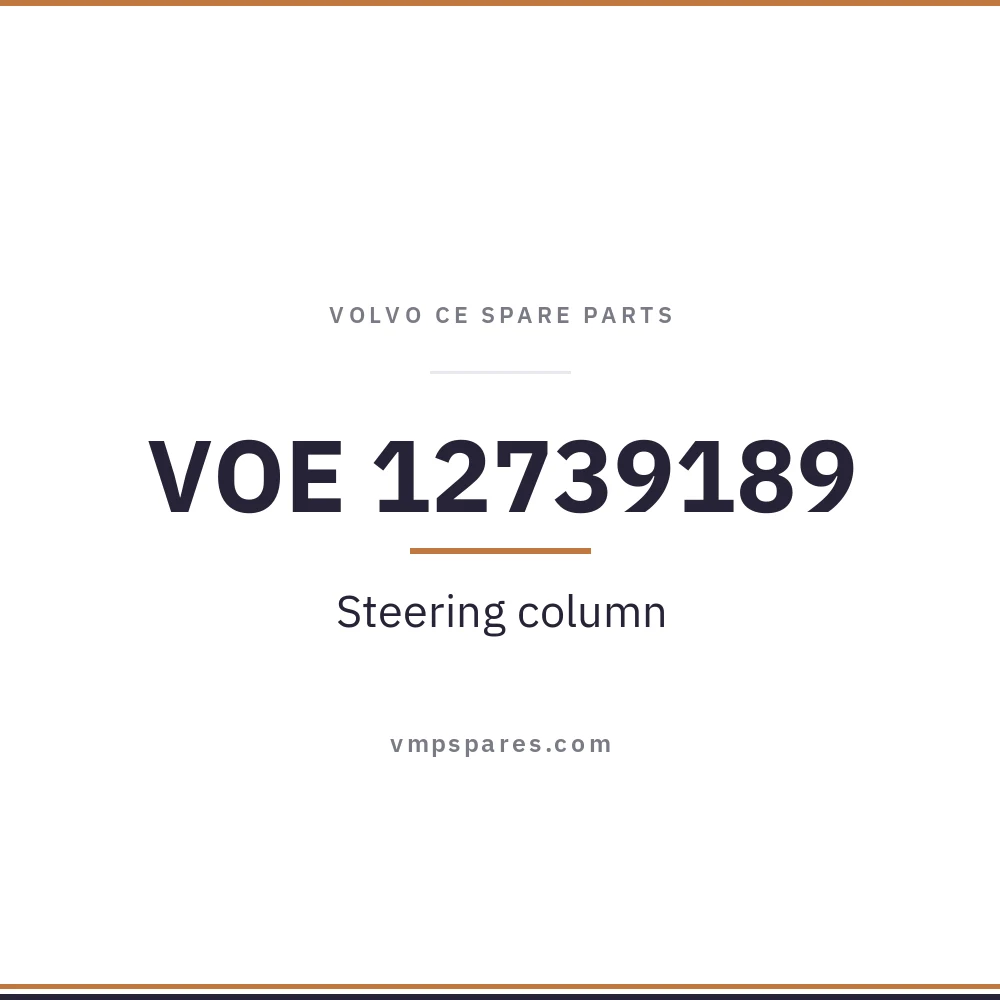 VOE 12739189 – Steering column