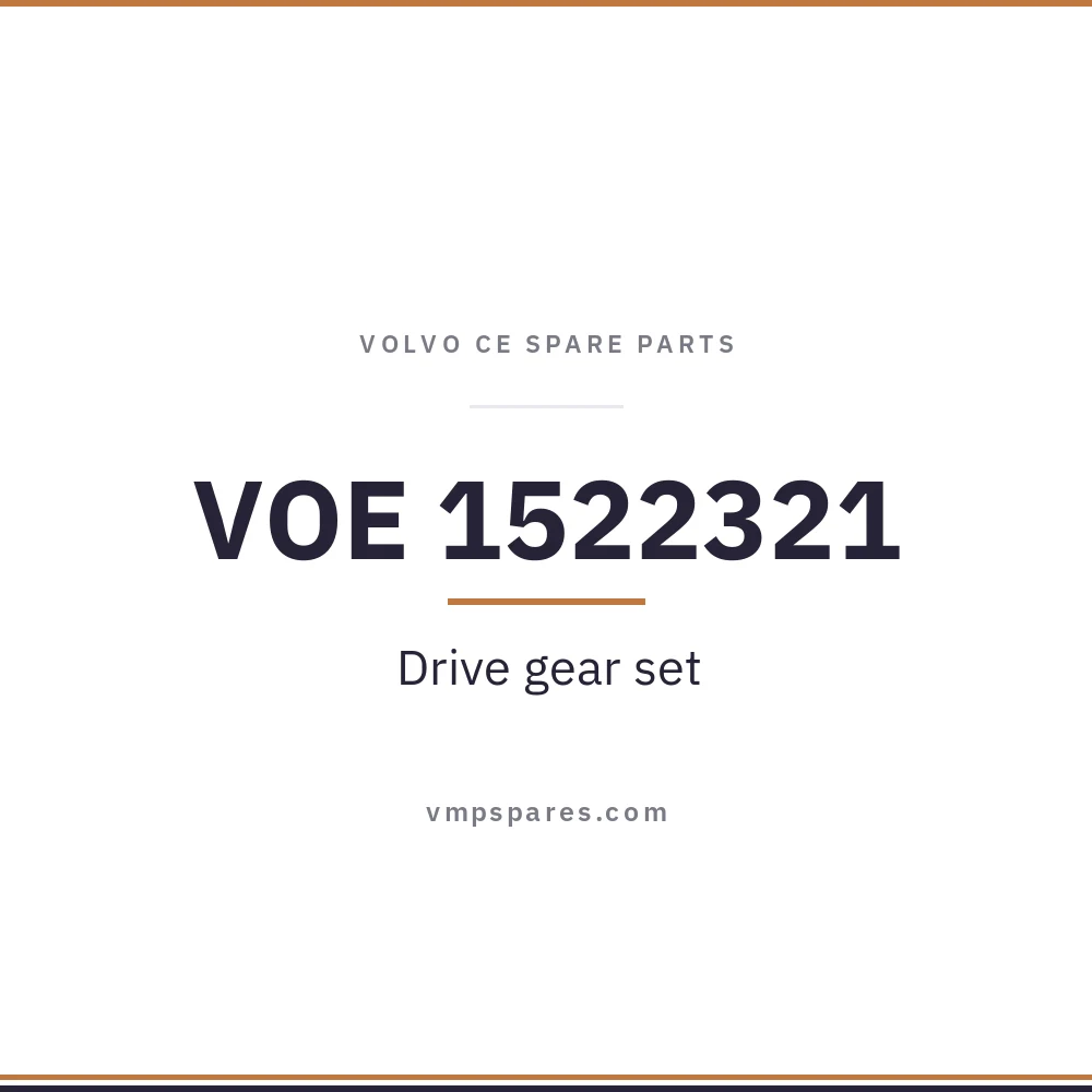VOE 1522321 – Drive gear set