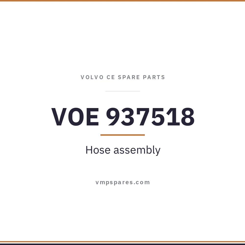 VOE 937518 – Hose assembly