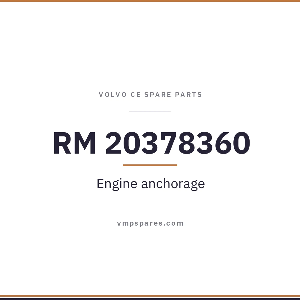RM 20378360 – Engine anchorage