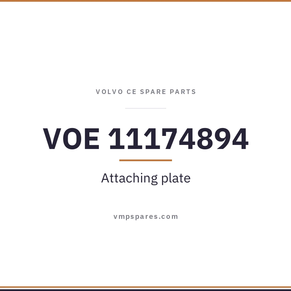VOE 11174894 – Attaching plate