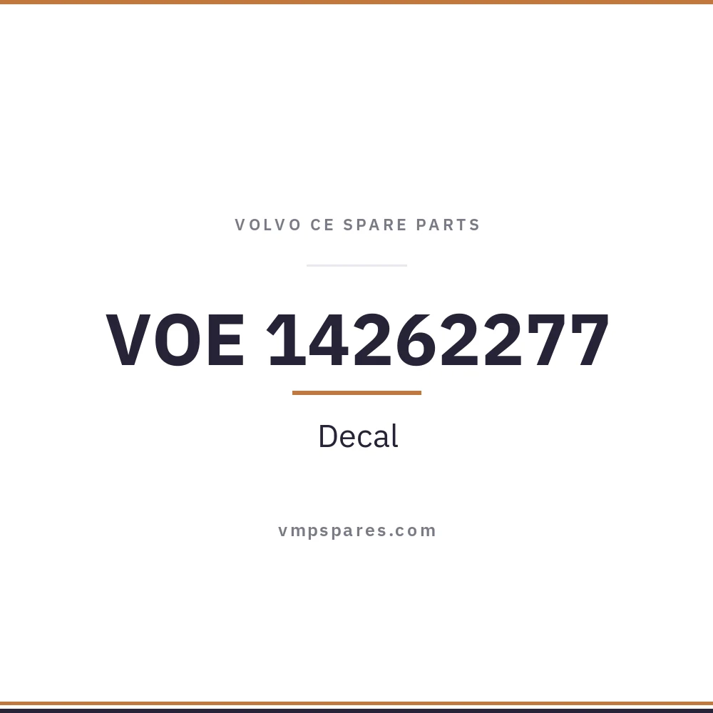 VOE 14262277 – Decal