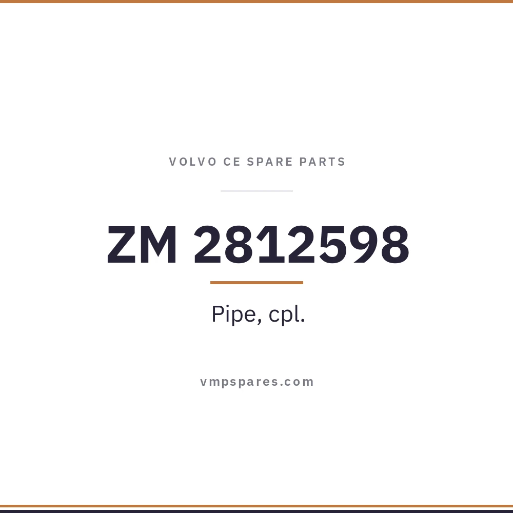 ZM 2812598 – Pipe, cpl.