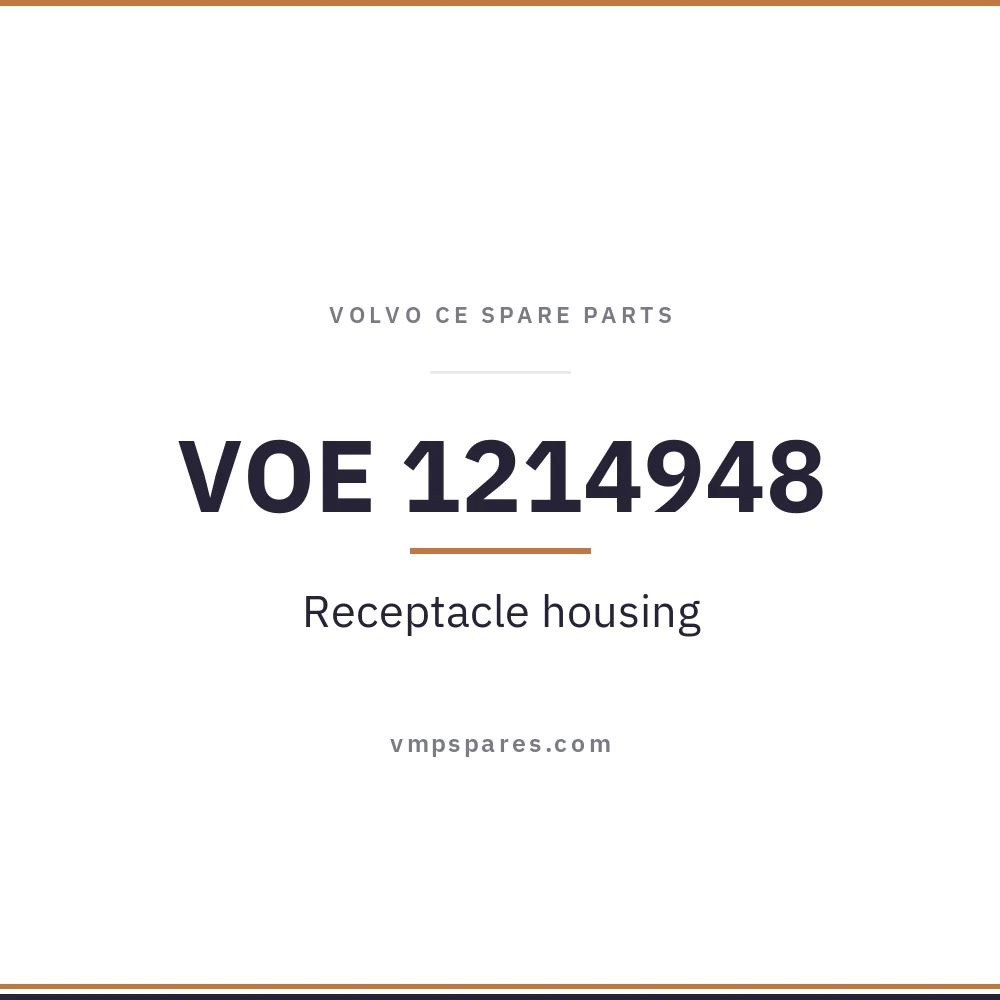 VOE 1214948 – Receptacle housing