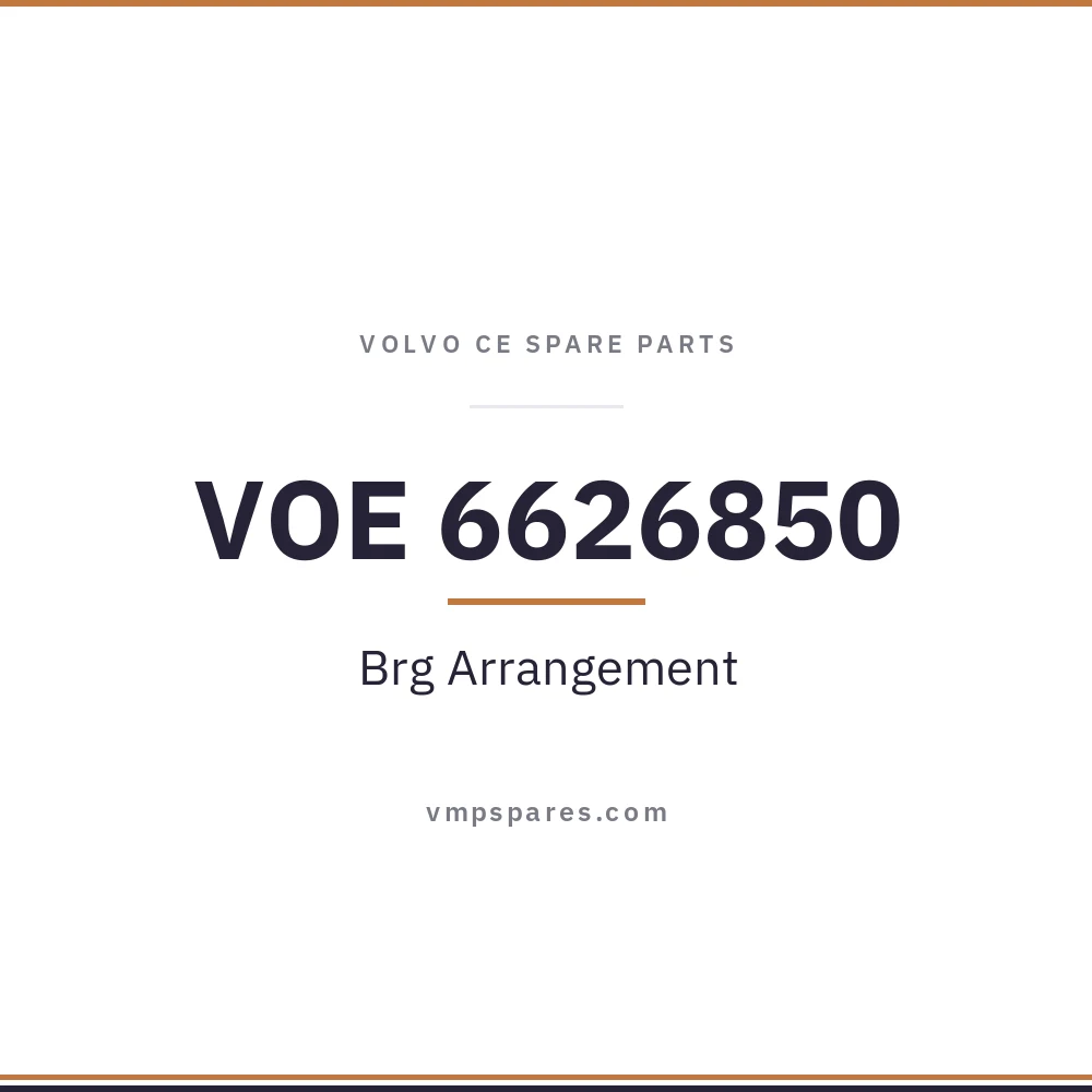VOE 6626850 – Brg Arrangement