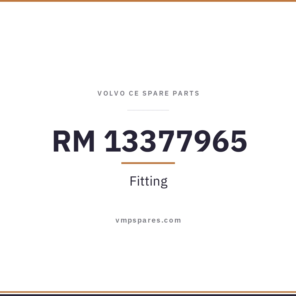RM 13377965 – Fitting