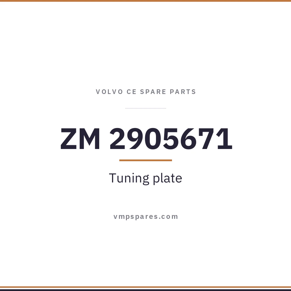 ZM 2905671 – Tuning plate