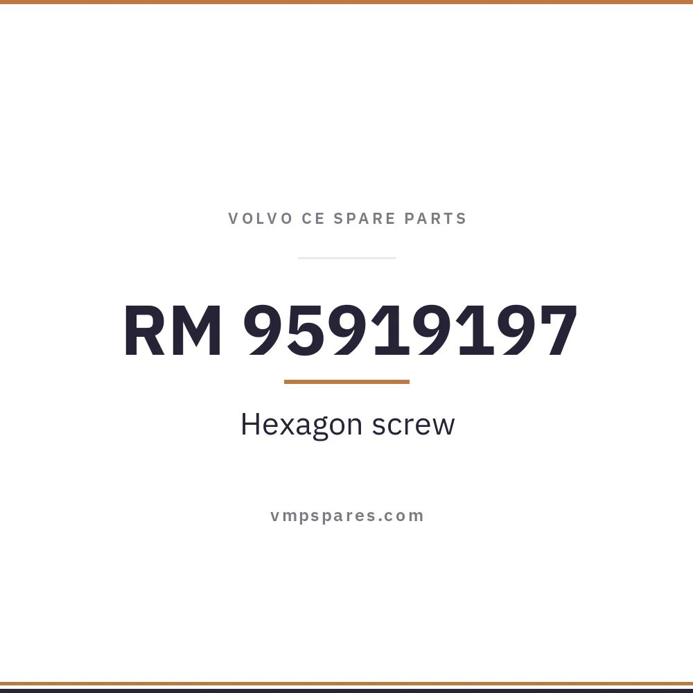 RM 95919197 – Hexagon screw