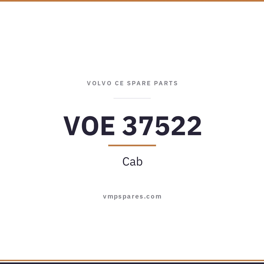 VOE 37522 – Cab