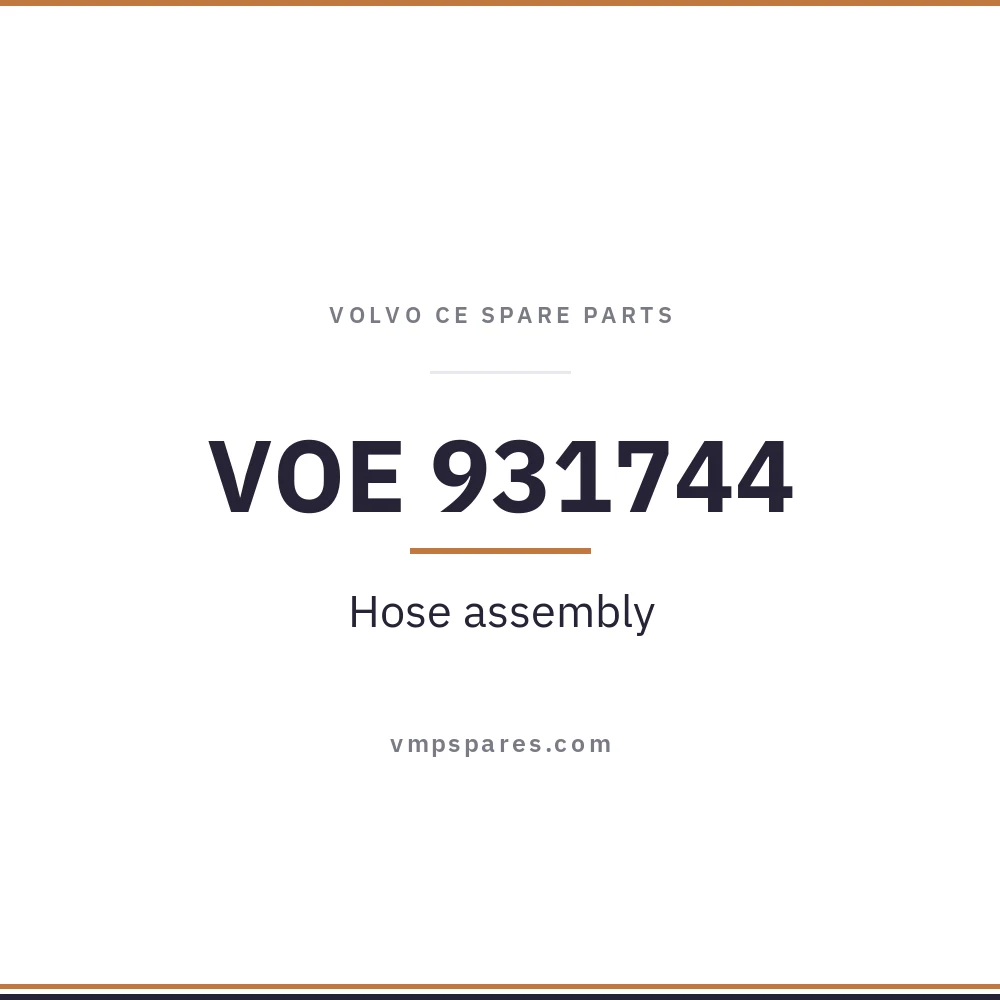 VOE 931744 – Hose assembly