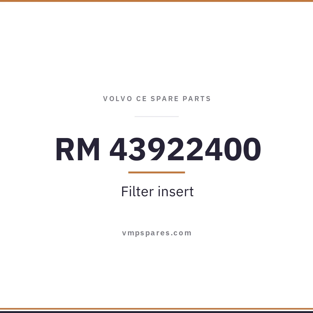 RM 43922400 – Filter insert