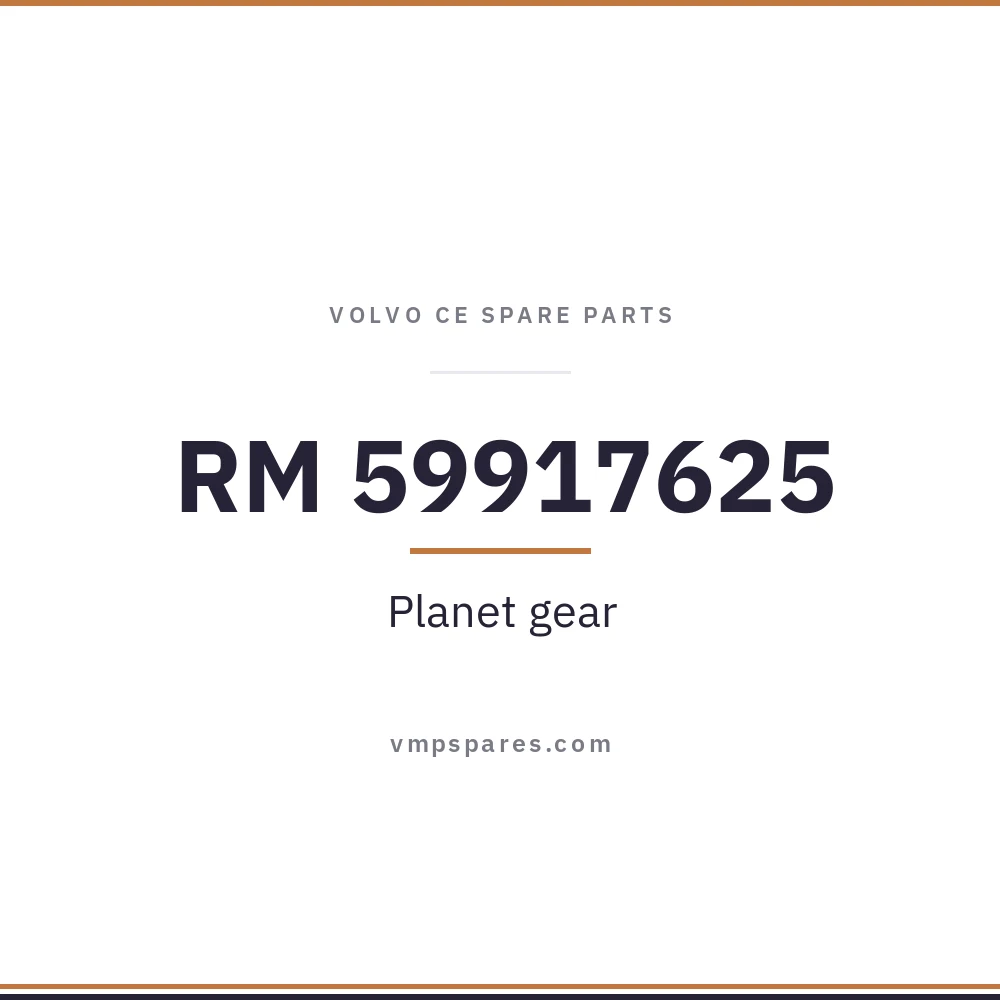 RM 59917625 – Planet gear