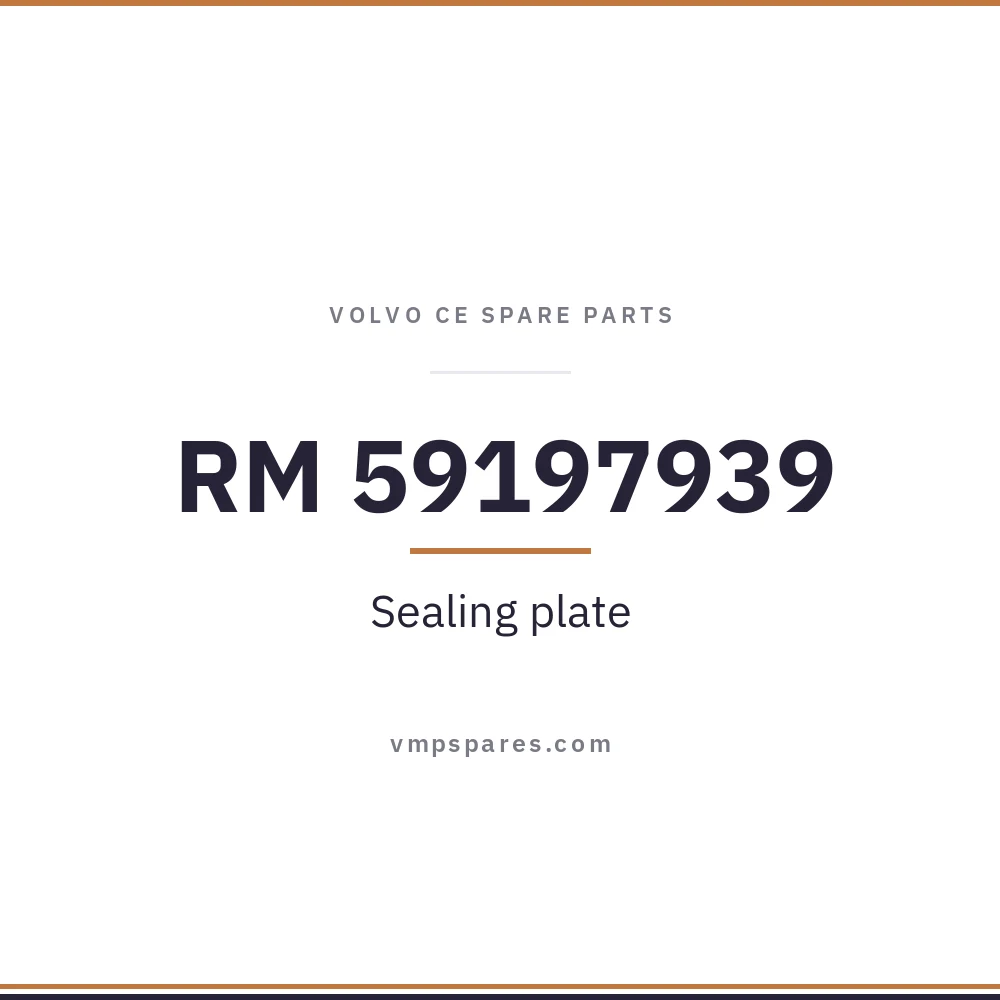 RM 59197939 – Sealing plate