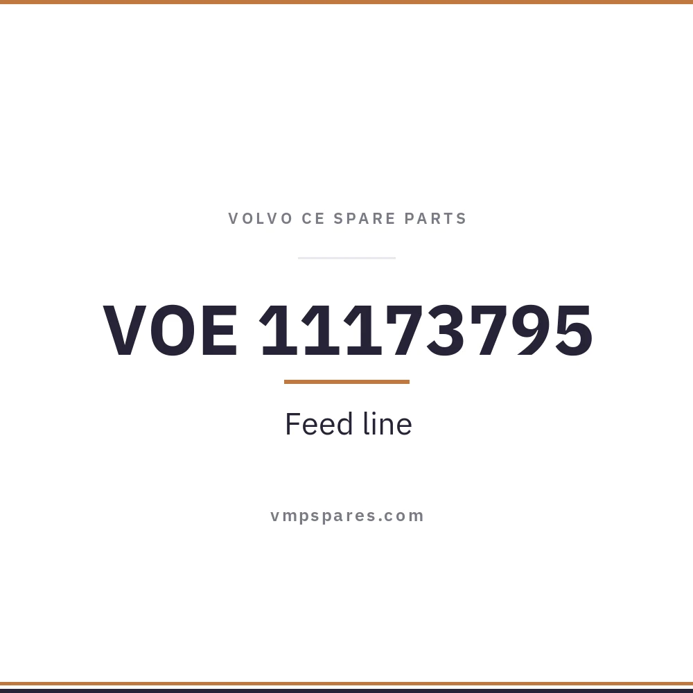 VOE 11173795 – Feed line