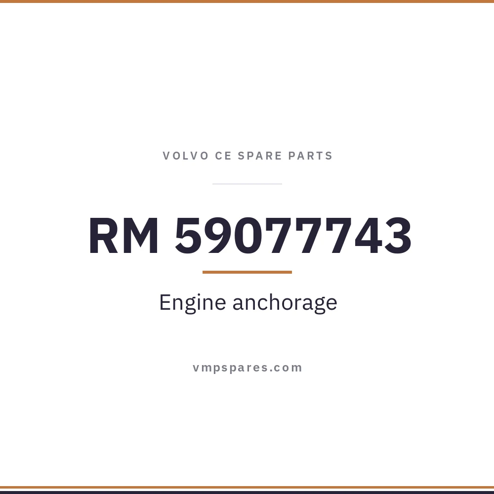 RM 59077743 – Engine anchorage