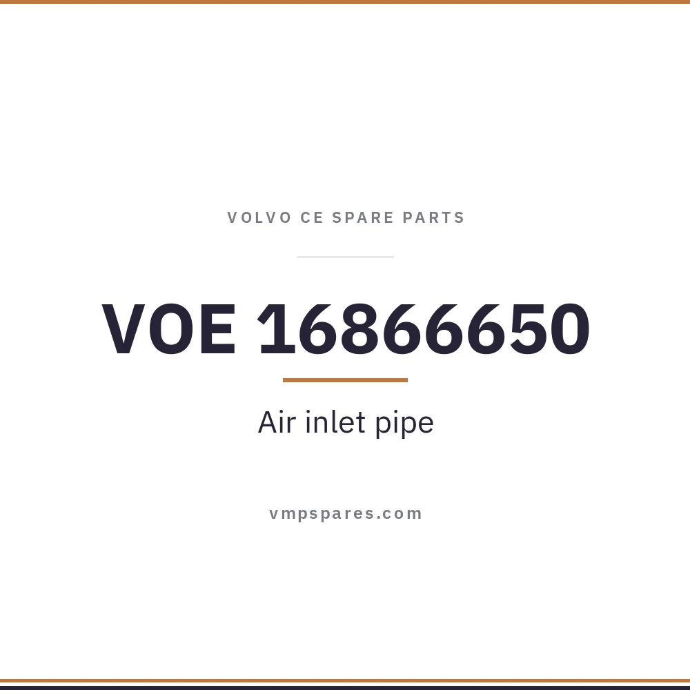 VOE 16866650 – Air inlet pipe