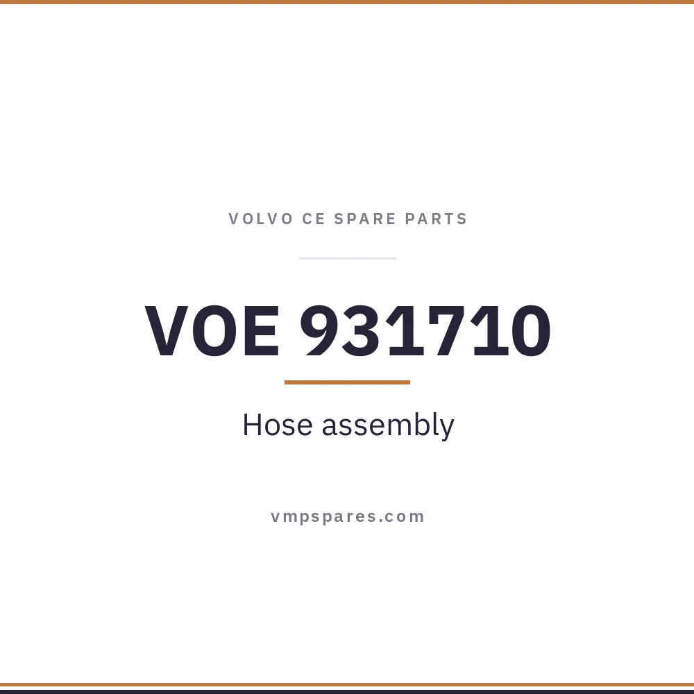 VOE 931710 – Hose assembly