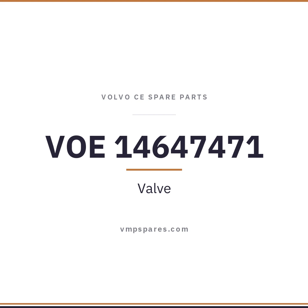 VOE 14647471 – Valve