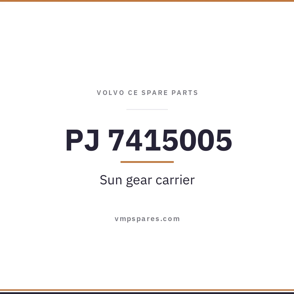PJ 7415005 – Sun gear carrier