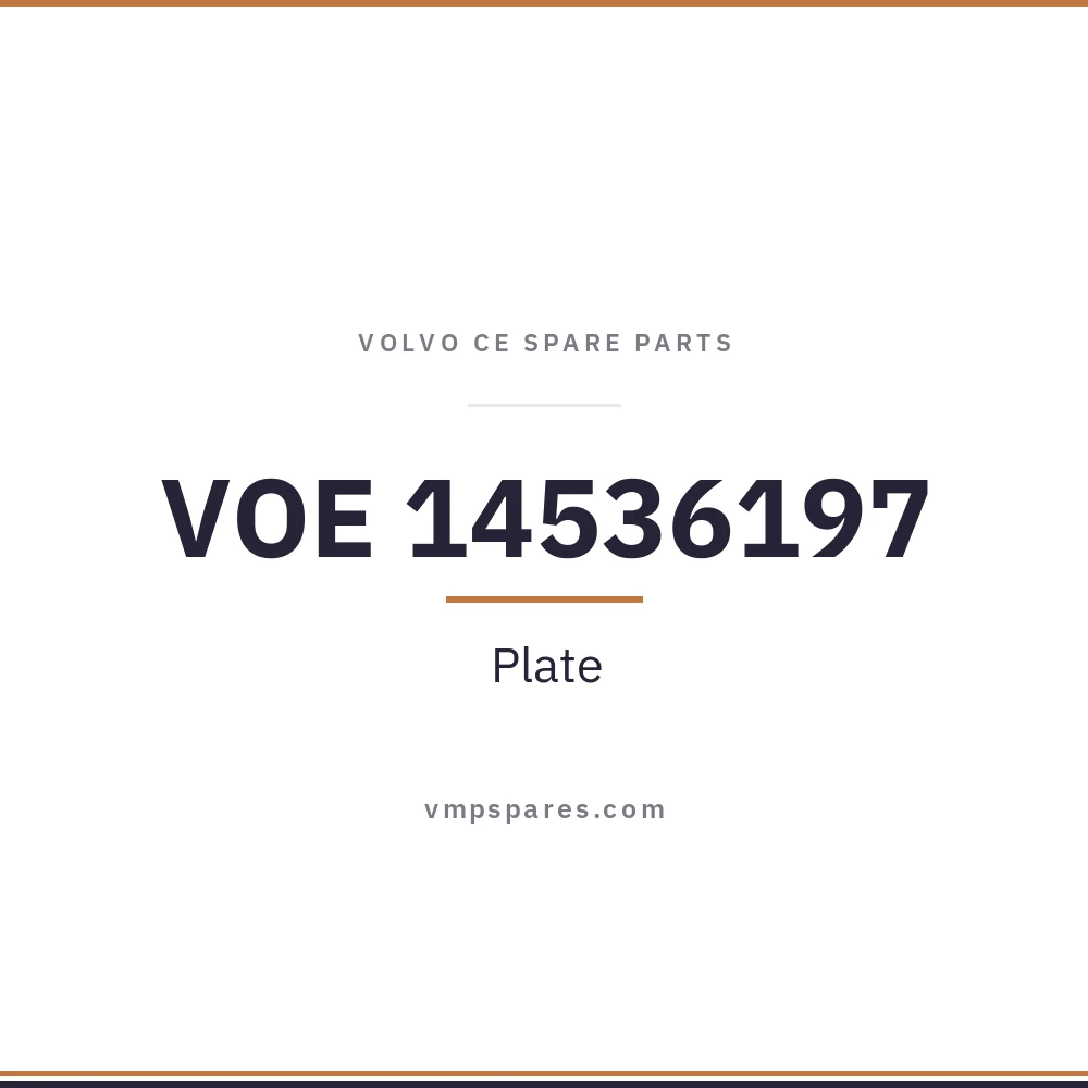 VOE 14536197 – Plate