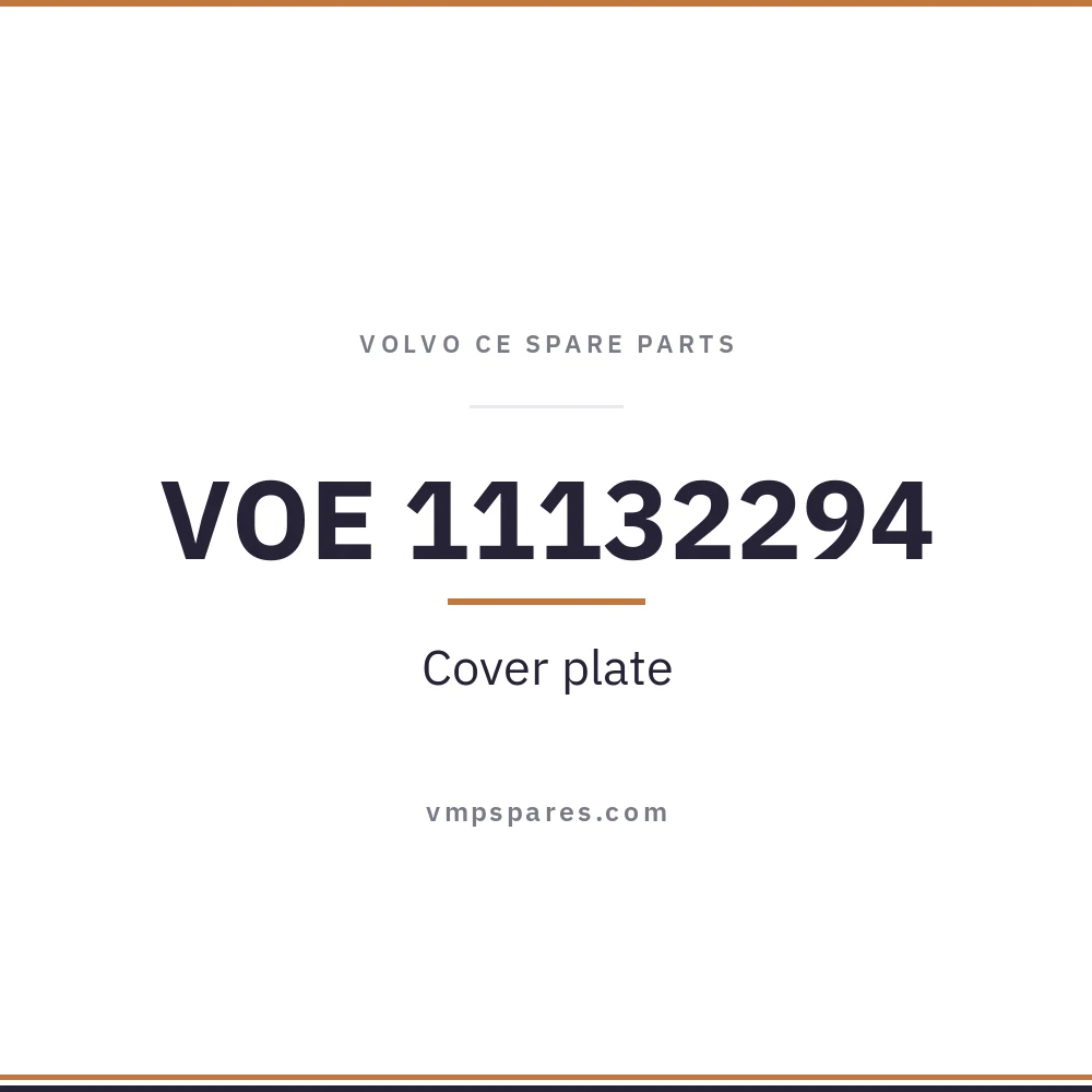 VOE 11132294 – Cover plate