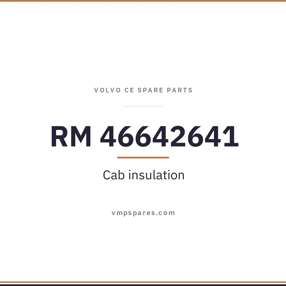 RM 46642641 – Cab insulation