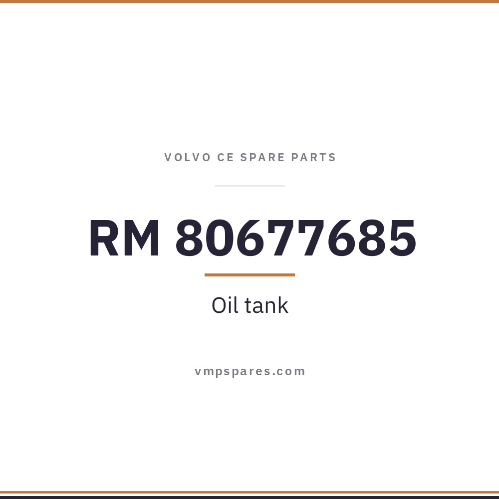 RM 80677685 – Oil tank