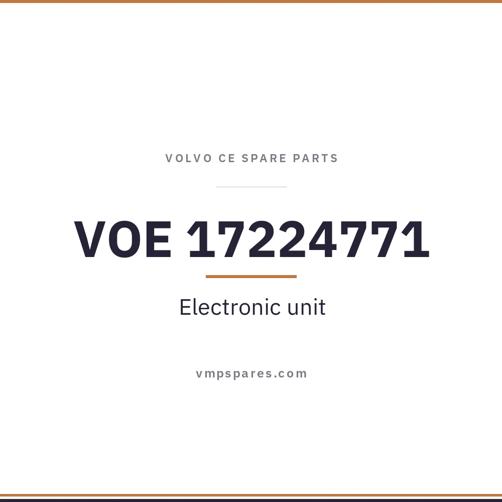 VOE 17224771 – Electronic unit