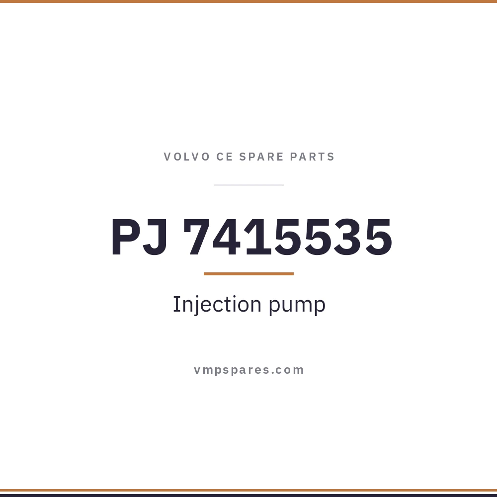 PJ 7415535 – Injection pump