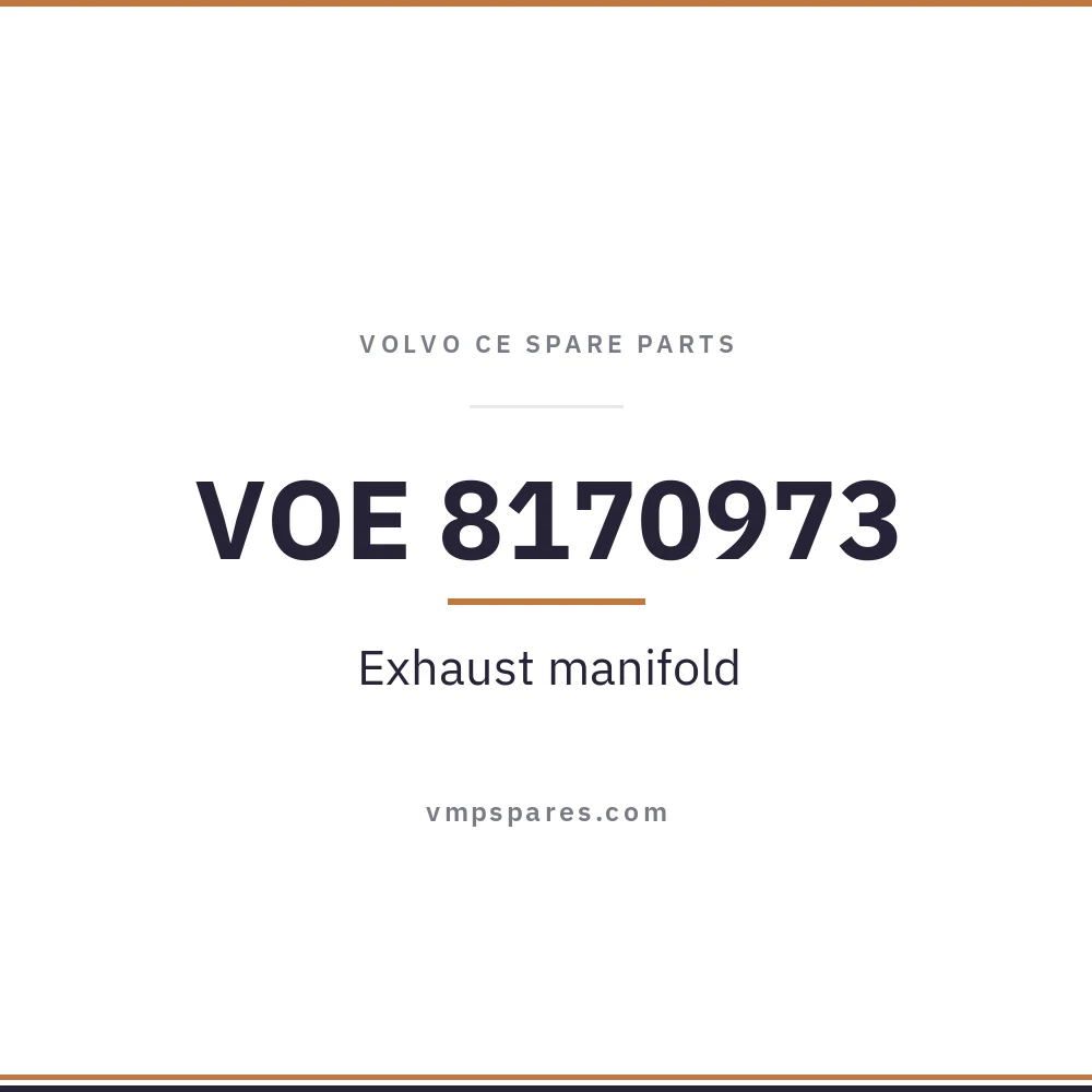VOE 8170973 – Exhaust manifold