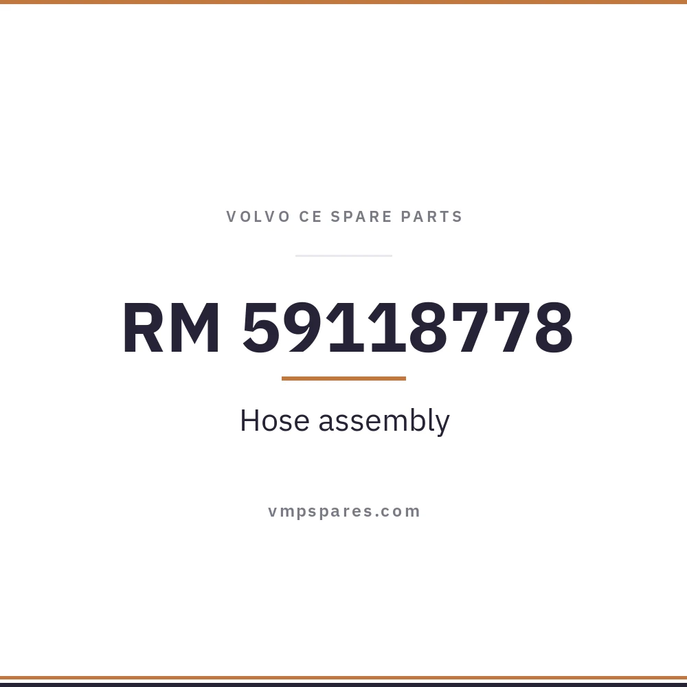 RM 59118778 – Hose assembly