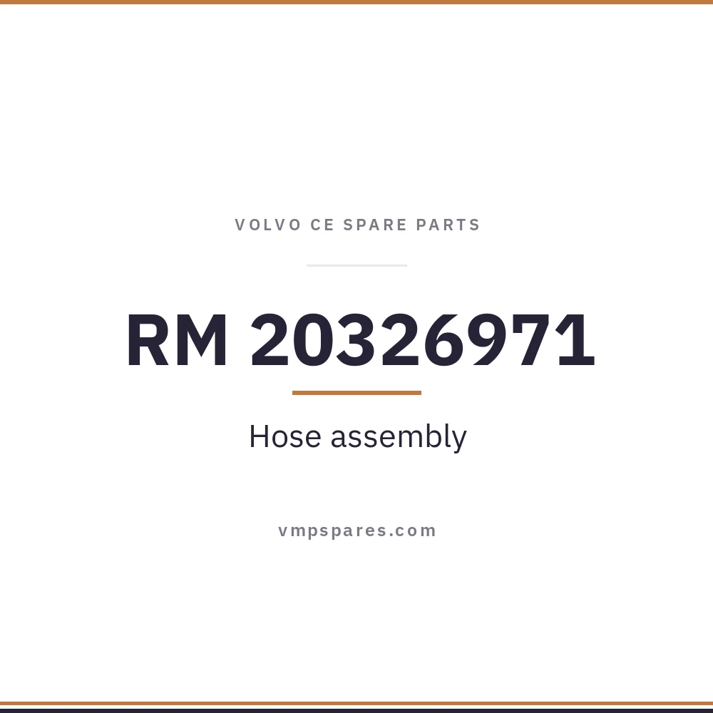 RM 20326971 – Hose assembly