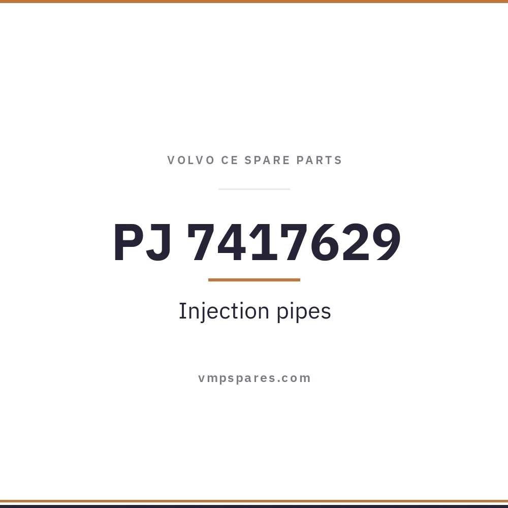 PJ 7417629 – Injection pipes
