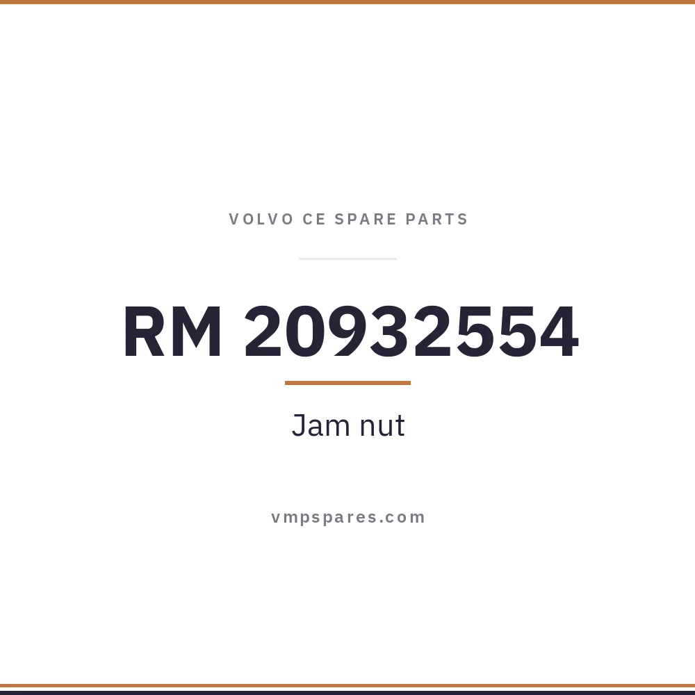 RM 20932554 – Jam nut