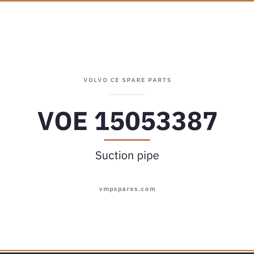 VOE 15053387 – Suction pipe