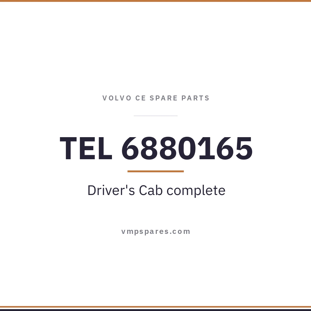 TEL 6880165 – Driver’s Cab complete