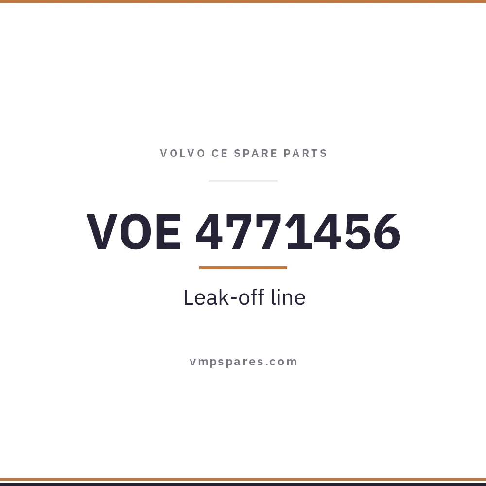 VOE 4771456 – Leak-off line